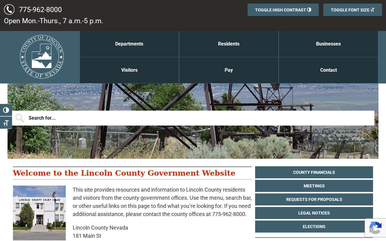 Lincoln County criminal records official county website