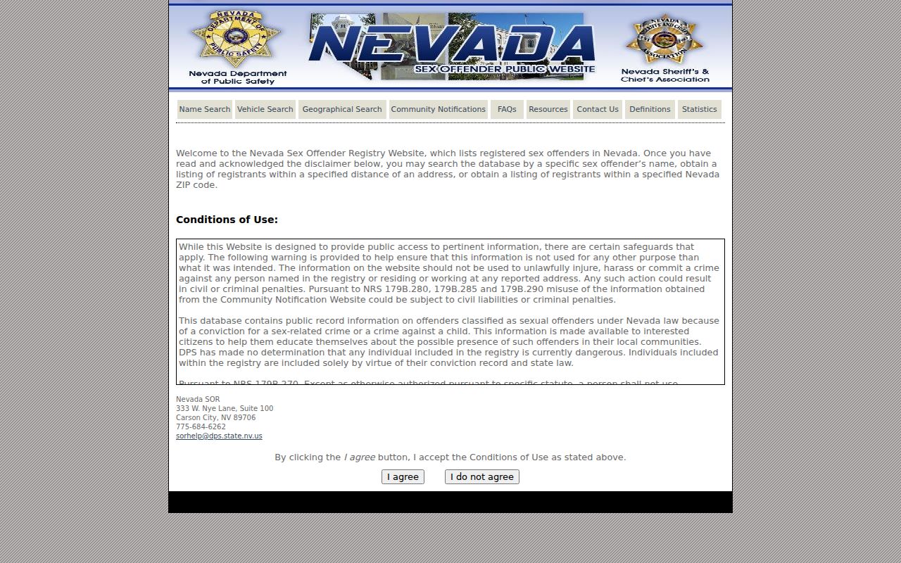 Lincoln County sex offender registry profile fields with identifying data obscured